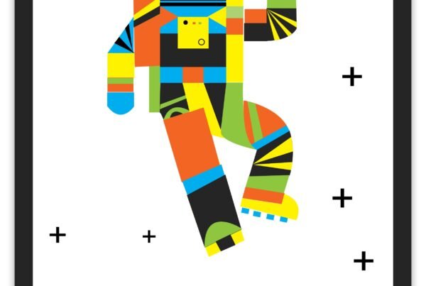 Astronaut Illustration – Digital Artwork